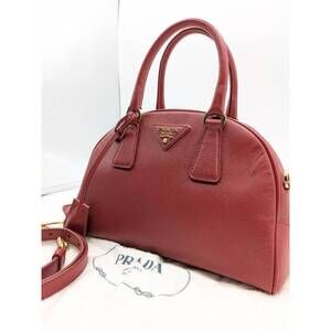Prada bag Saffiano leather red